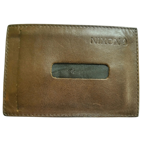 Nixon Other - Nixon // Stealth Card Slim Leather Wallet // Deep Saddle